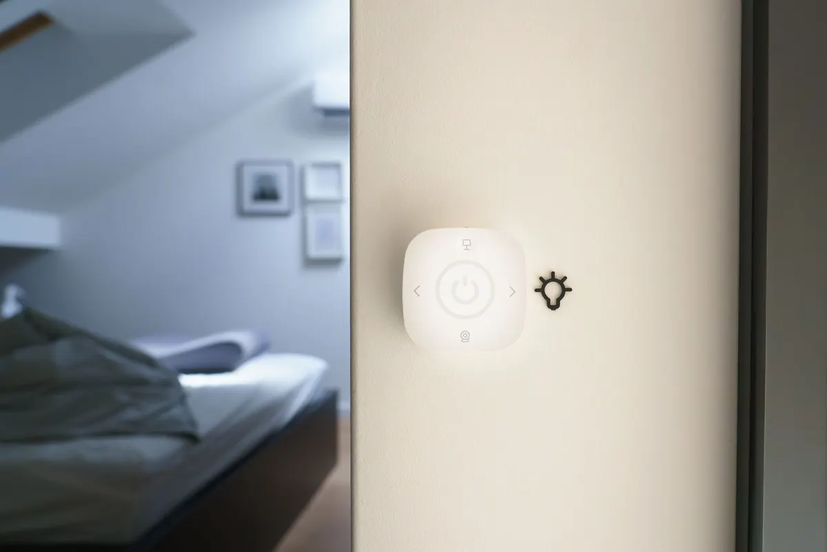 Panneau de commande domotique connecté, exemple d'interface pour un câblage KNX maison neuve